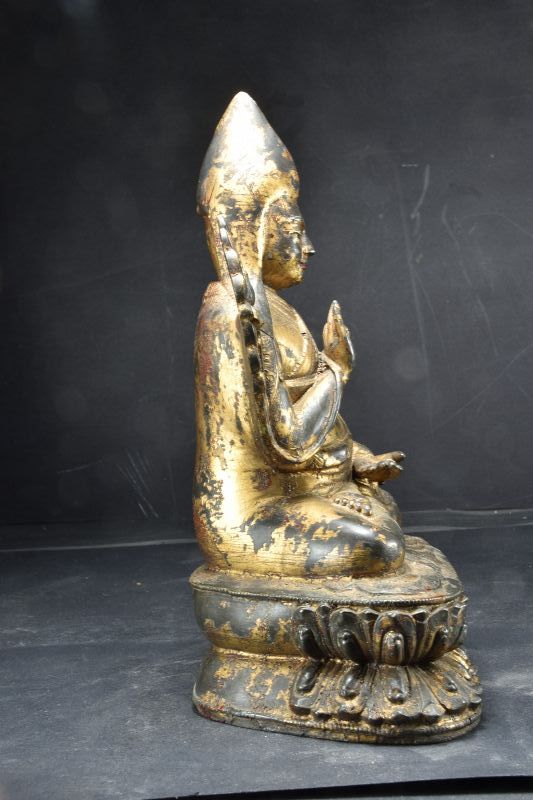 Gilt Bronze Statue of Padsambhava, Tibet, 19th Century