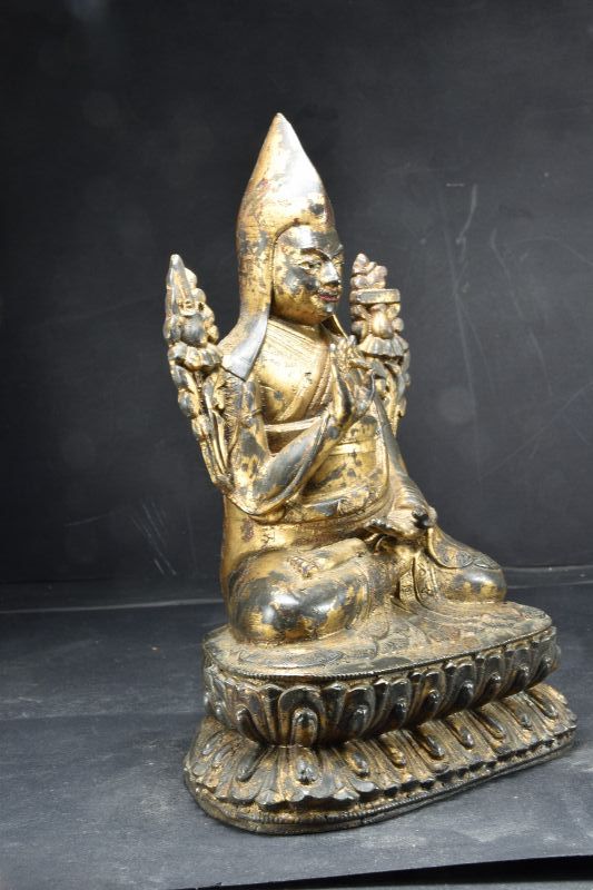 Gilt Bronze Statue of Padsambhava, Tibet, 19th Century