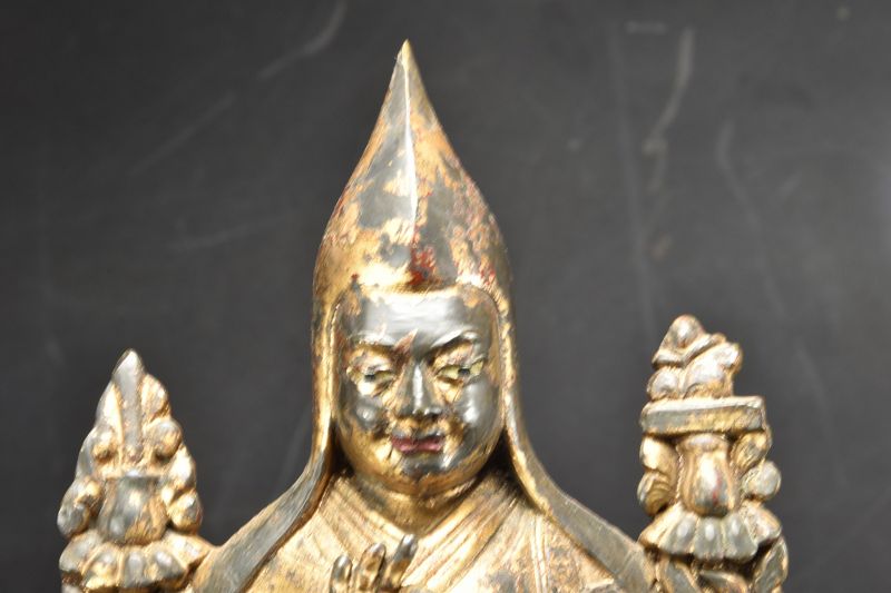 Gilt Bronze Statue of Padsambhava, Tibet, 19th Century