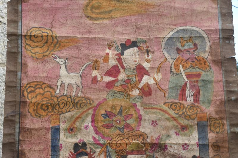 Rare Taoist Painting Depicting Hell, China, Yao Ethnic Group