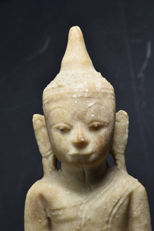 Alabaster Statue of Buddha, Burma, 17th/18th C.