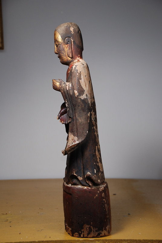Statue of a Buddhist Holy Man, China, 18th C.