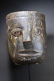 Highly Unusual Himalayan Mask, 19th C.