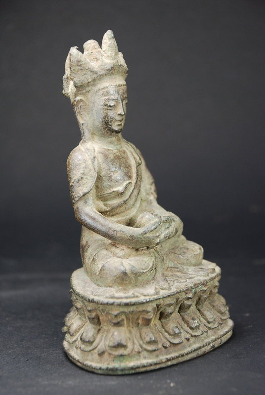 Statue of Crowned Buddha, Tibet, 16th C.