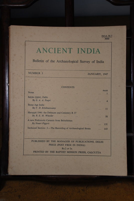 Ancient India Bulletin, No 3, January 1947