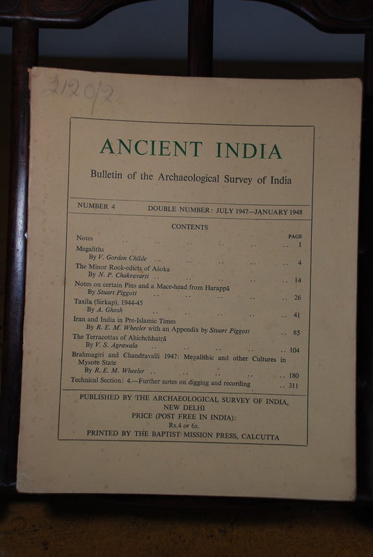 Ancient India Bulletin, No 4, July 1947-January 1948