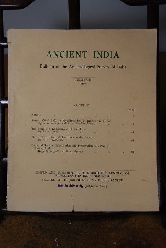 Ancient India Bulletin, No 15, Year 1959