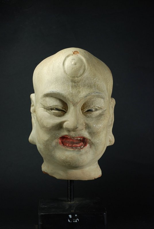 Important Head of a Lohan, China, Ming Dynasty