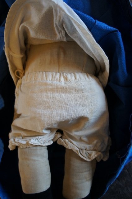 Big impressive antique Amish doll with great clothes 22&quot;