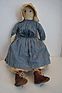 Big impressive antique Amish doll with great clothes 22" (item #1321545)