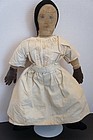 Sweet painted face antique cloth doll folky hands 21"