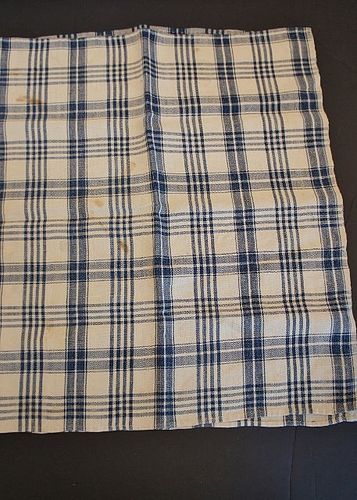 Antique linen homespun towel 18" by 33" circa 1830-40