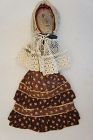 Small loveable stump doll with homemade clothes simple and sweet