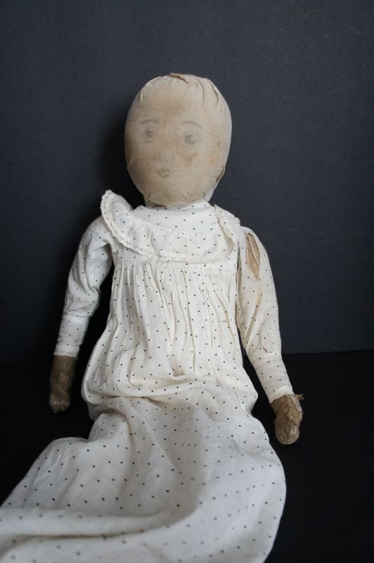 Babyland Rag doll 21&quot; tall with very sweet faded face antique