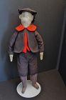 Sunday best cloth boy doll with great clothes and face 21"