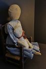 The quiet one, soft gentle kind antique cloth doll 22"