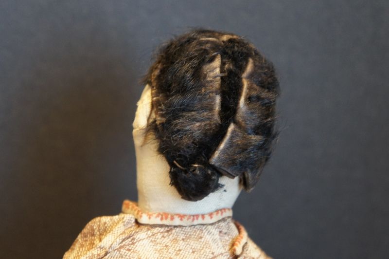 Very fine hand sewn 1880 doll great clothes amazing hair 16&quot;