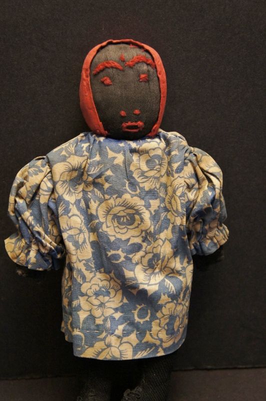 8&quot; black doll with great little suprised face all original