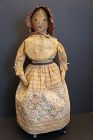 26" painted face cloth doll with lots of special features C1880
