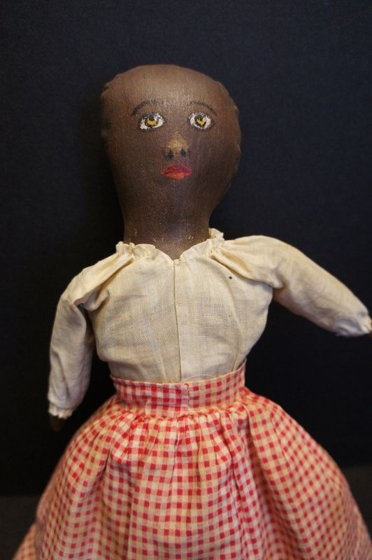 A really nice unusual painted face topsy turvy all orig. circa 1880-90