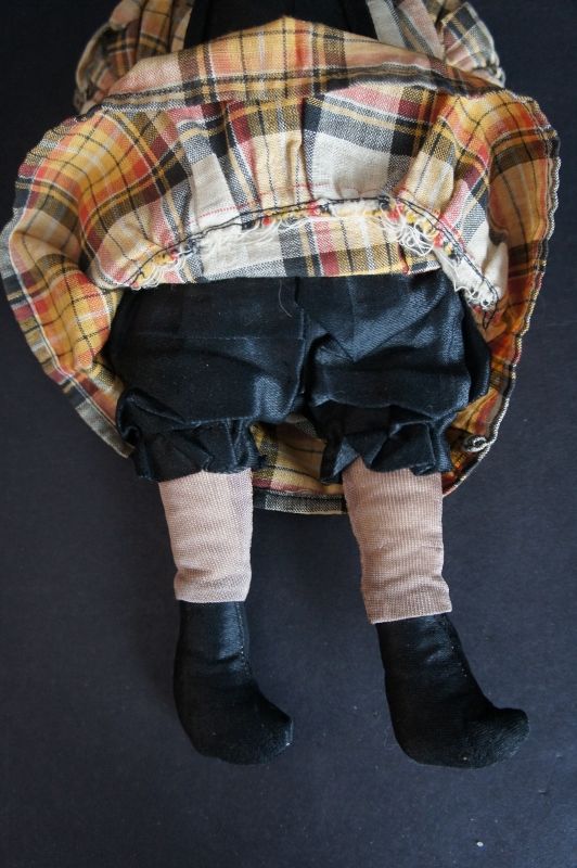 Tooty is 11&quot; tall with an embroidered face and sewn on clothes C.1930