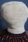 Very special stump doll with the best ink drawn face 19th C.