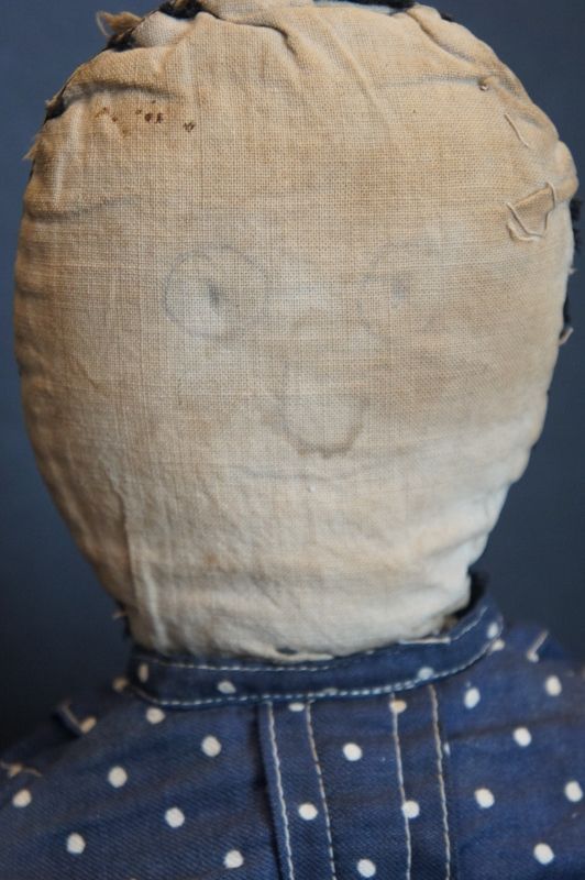 22&quot; pencil face rag doll with all the right wear from years of play