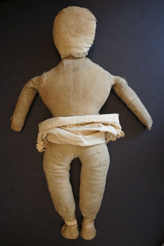 22&quot; pencil face rag doll with all the right wear from years of play
