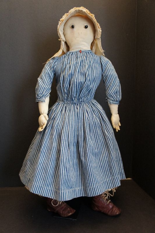 26&quot; pencil face doll with shoe button eyes layers of clothes C1890
