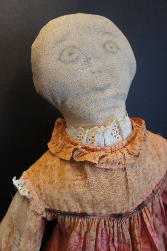 A big pencil face doll looking for a home 25&quot;