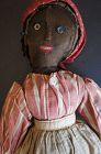 Interesting heavy black doll with delicate face 16"  Circa 1870-80