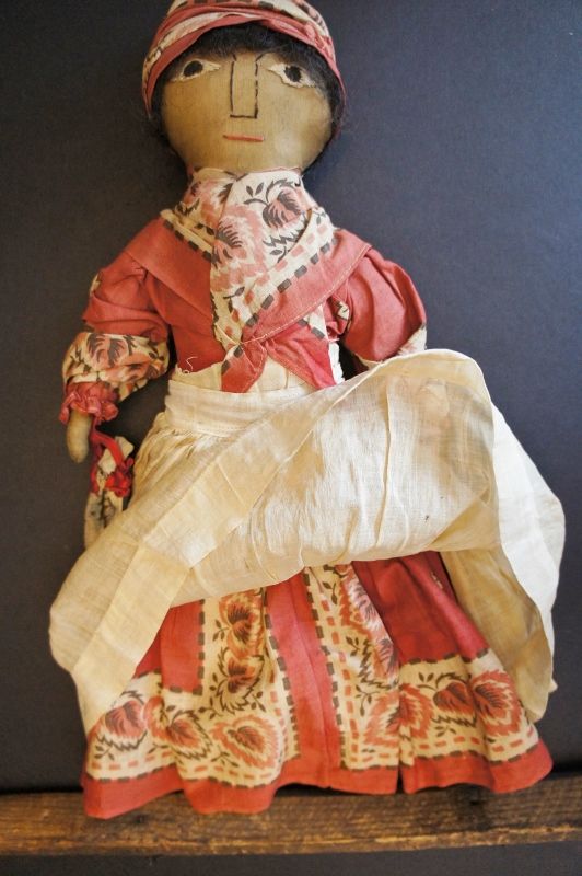 All original black doll with great bandana clothes 1910-20