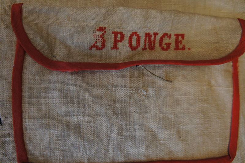 Very lovely Shaker Linen travel roll for the lady C. 1880-90