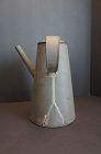 Very Lg beautiful shaker tin coffeepot great form C 1830