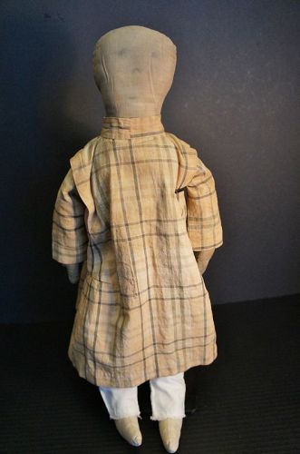 19 " rag doll with a great pencil drawn face. 1880