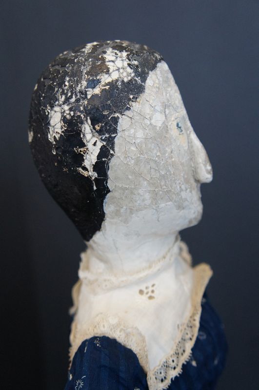 Tea and crumpets? painted face cloth doll is looking for some C1880