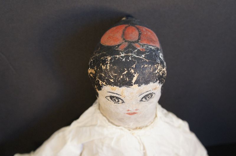 26&quot; painted face doll with a fabulous red bow on the top of her head
