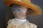 A lovely lady from the 1870's with antique period clothes