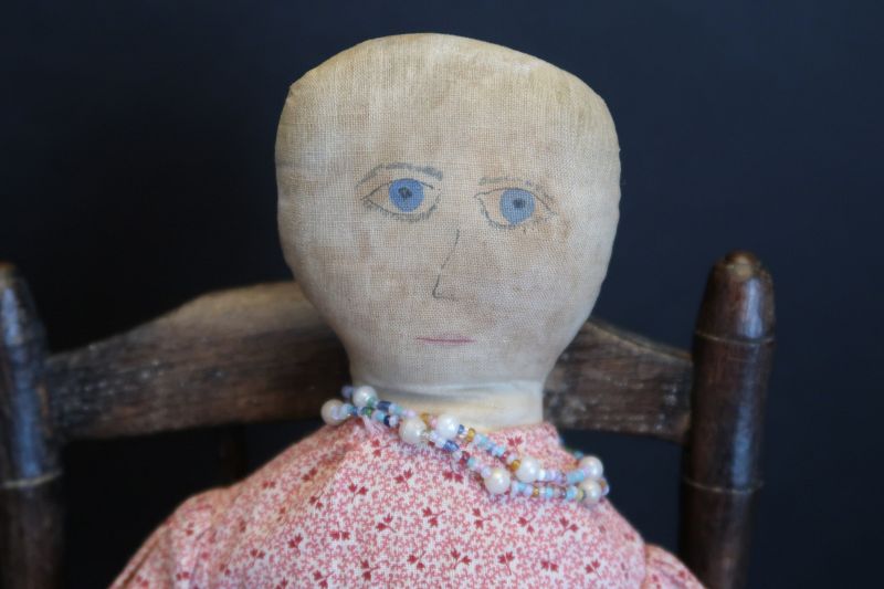 Nicer than nice, a face you won't forget, a fine homespun linen doll