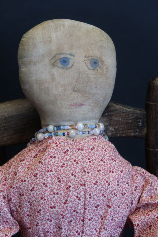 Nicer than nice, a face you won't forget, a fine homespun linen doll