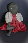 Look Mom, see what I can do. Hand sewn, embroidered face black doll 15