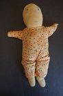 Sweet old stocking doll, all hand sewn, pencil drawn face 10"