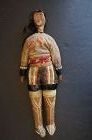 14" wooden Native American (Indian) doll, mid to late 1800's