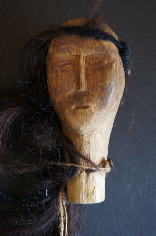 14&quot; wooden Native American (Indian) doll, mid to late 1800's