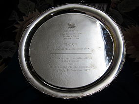 Chinese Silver Plate for Daughter of Lin, Yutang