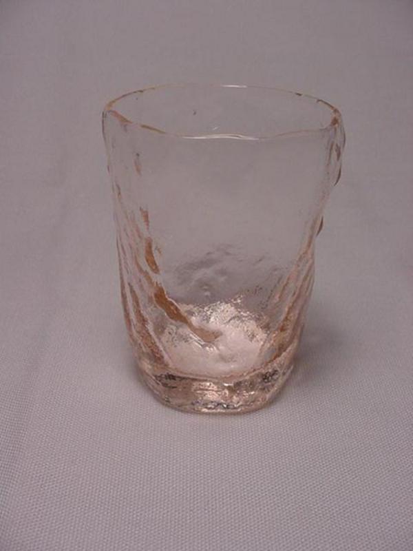 Morgantown Crinkle Rare Liquor Glass - Pink