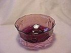 Morgantown Crinkle Berry Bowls - Amethyst