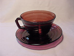 Moderntone Amethyst Cup & Saucer Set