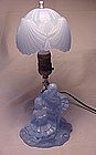 L.E. Smith Company Ballerina Lamp - Blue