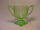 Horseshoe Green Sugar Bowl